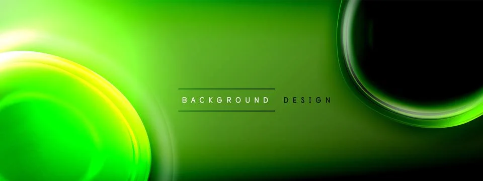 Circles lines and bubbles on bright glowing effect gradient with light and Stock Illustration