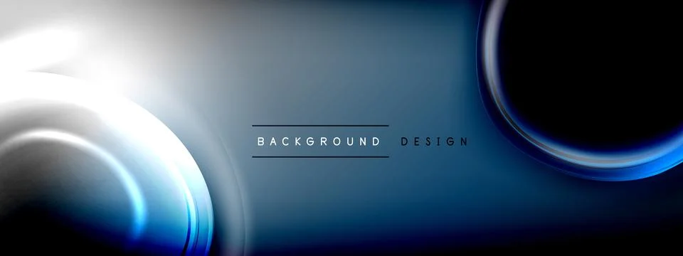 Circles lines and bubbles on bright glowing effect gradient with light and 스톡 일러스트