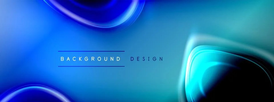 Circles lines and bubbles on bright glowing effect gradient with light and 스톡 일러스트