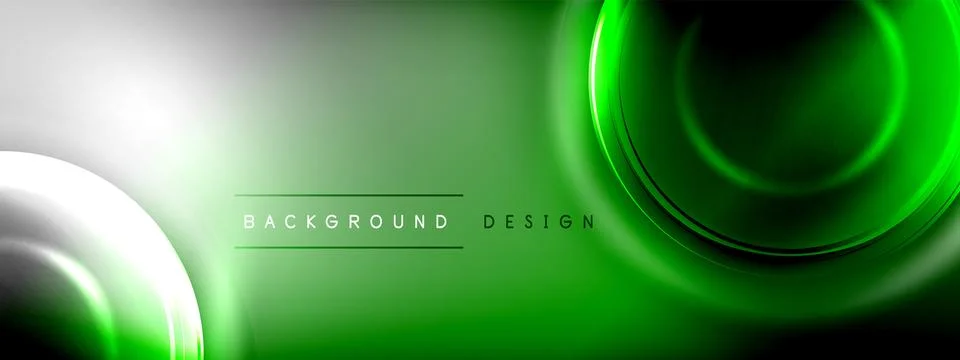 Circles lines and bubbles on bright glowing effect gradient with light and 스톡 일러스트