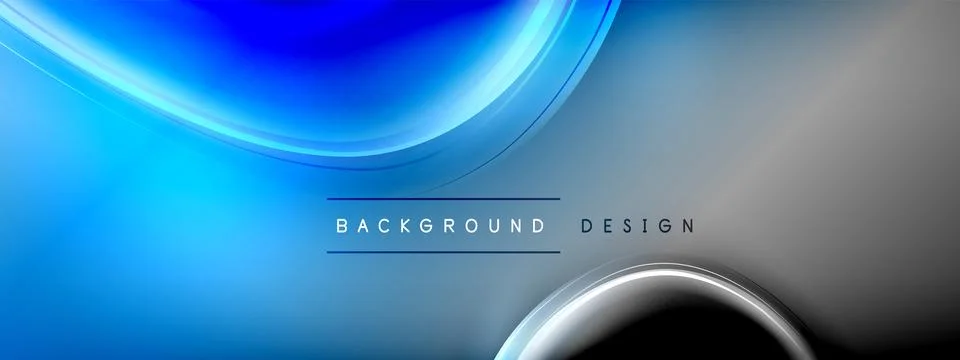 Circles lines and bubbles on bright glowing effect gradient with light and 스톡 일러스트