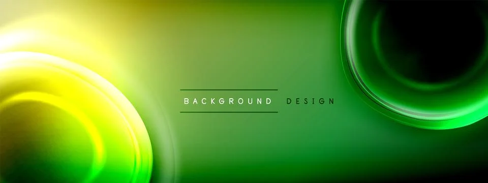 Circles lines and bubbles on bright glowing effect gradient with light and イラスト素材