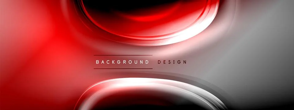 Circles lines and bubbles on bright glowing effect gradient with light and Stock Illustration