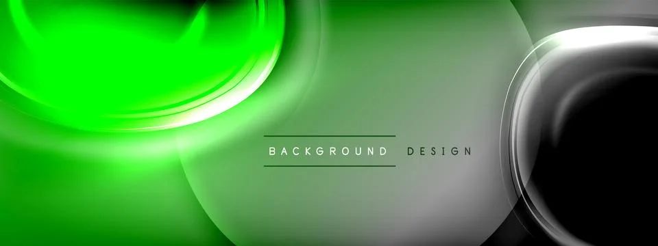Circles lines and bubbles on bright glowing effect gradient with light and 스톡 일러스트