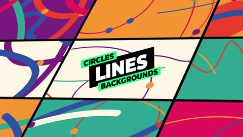 Circles Lines Backgrounds Stock After Effects