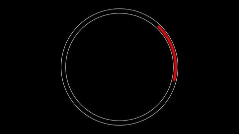 Circles loading icon loop out animation on dark background. 3D animation. 스톡 일러스트
