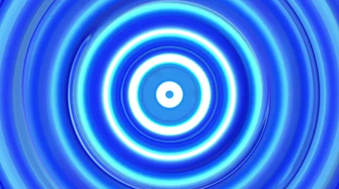 Circles Loop Blue Stock Footage 33635537
