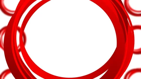 Circles Loop Red Stock Footage 42634782