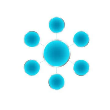 Circles in the metal frame Illustrazione stock