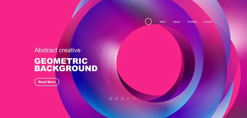 Circles minimal abstract background. Techno or business concept, pattern for 스톡 일러스트