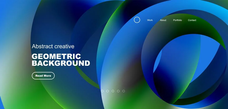Circles minimal abstract background. Techno or business concept, pattern for Stock Illustration