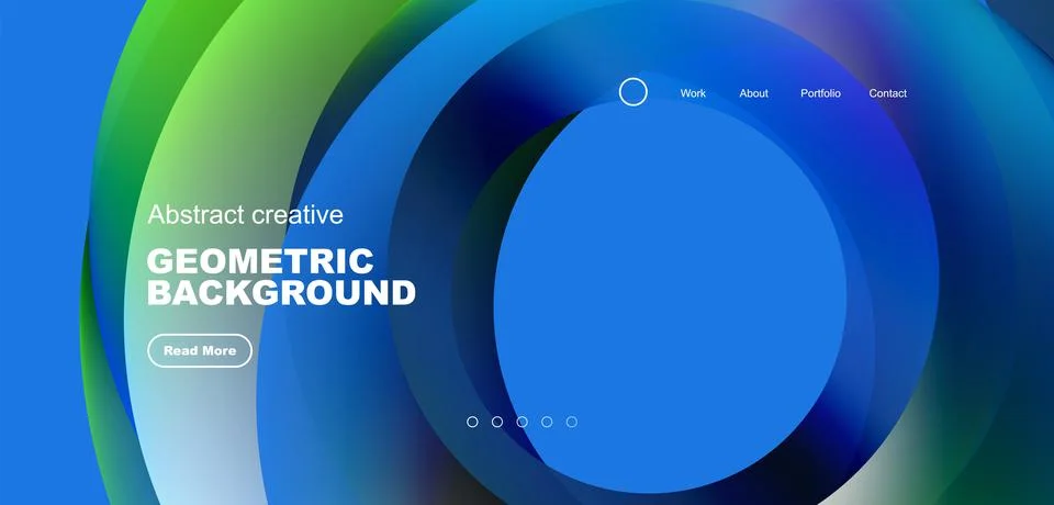 Circles minimal abstract background. Techno or business concept, pattern for Stock Illustration