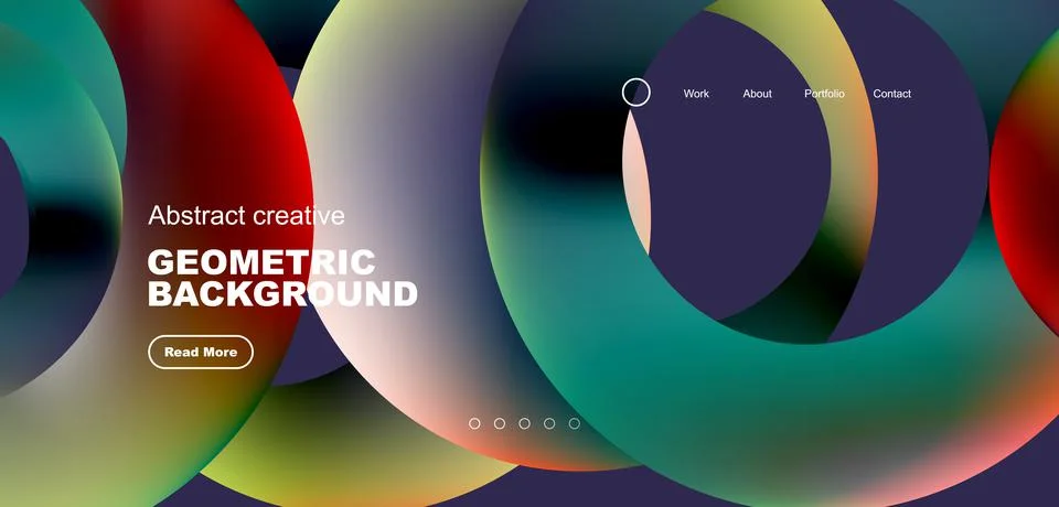 Circles minimal abstract background. Techno or business concept, pattern for イラスト素材