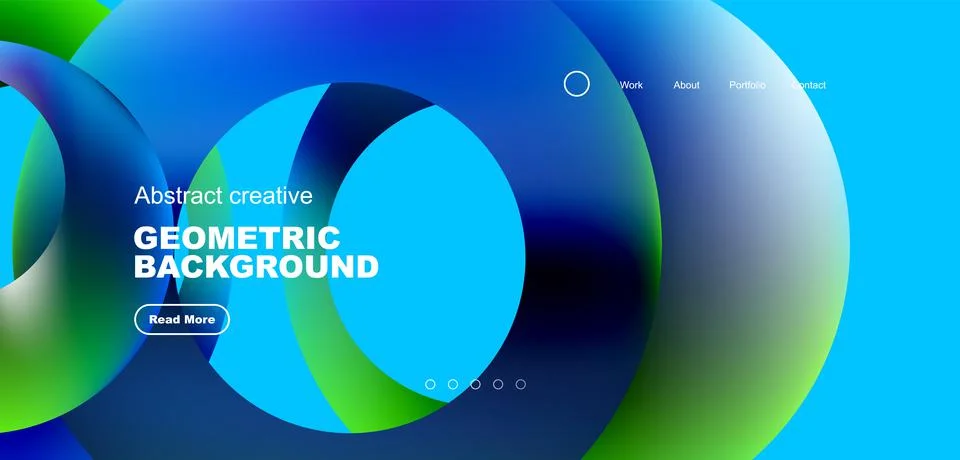Circles minimal abstract background. Techno or business concept, pattern for 스톡 일러스트