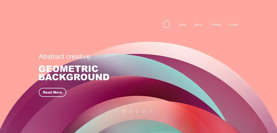Circles minimal abstract background. Techno or business concept, pattern for 스톡 일러스트