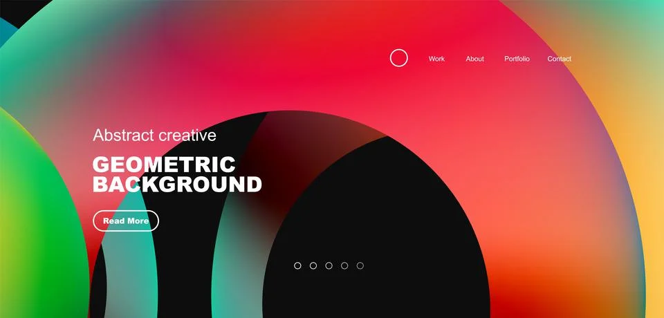 Circles minimal abstract background. Techno or business concept, pattern for Stock Illustration