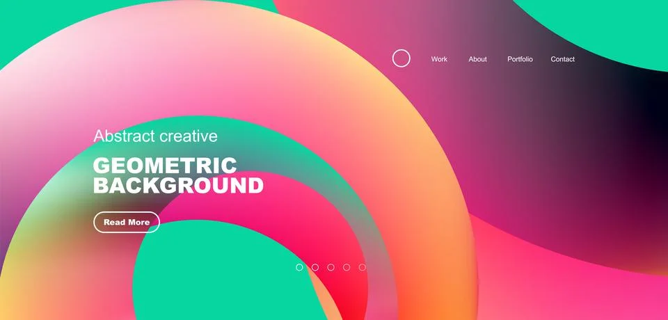 Circles minimal abstract background. Techno or business concept, pattern for Stock Illustration