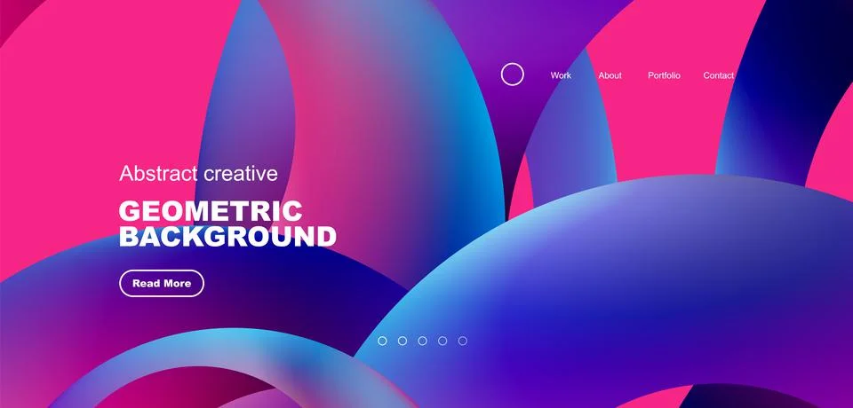 Circles minimal abstract background. Techno or business concept, pattern for 스톡 일러스트