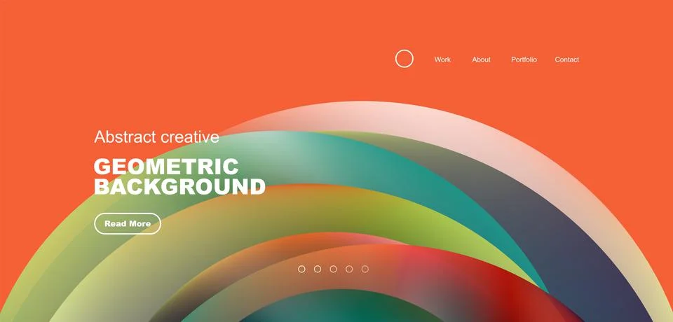 Circles minimal abstract background. Techno or business concept, pattern for Stock Illustration