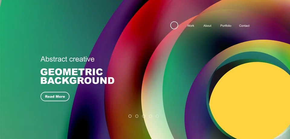 Circles minimal abstract background. Techno or business concept, pattern for イラスト素材