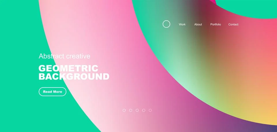 Circles minimal abstract background. Techno or business concept, pattern for Stock Illustration