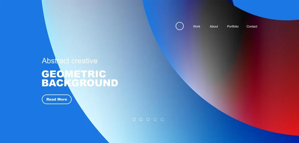 Circles minimal abstract background. Techno or business concept, pattern for Illustrazione stock