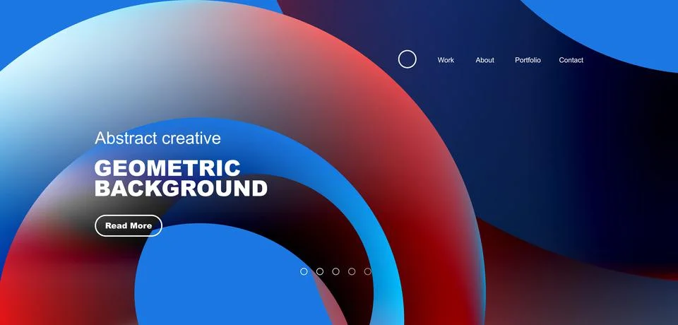 Circles minimal abstract background. Techno or business concept, pattern for Illustrazione stock