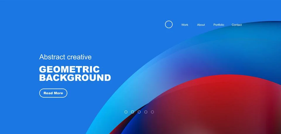 Circles minimal abstract background. Techno or business concept, pattern for Illustrazione stock