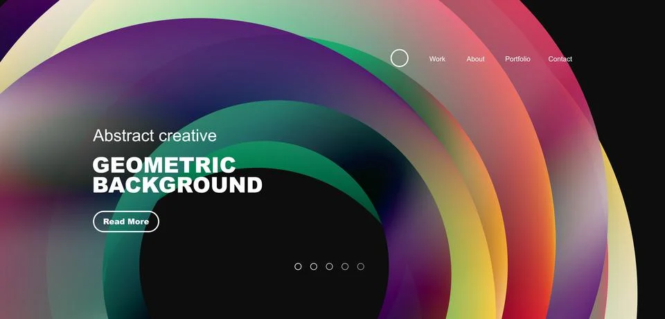 Circles minimal abstract background. Techno or business concept, pattern for Stock Illustration