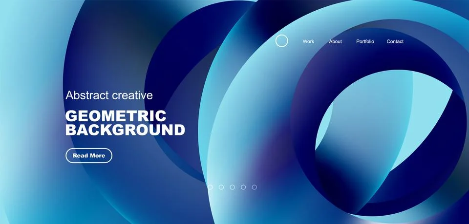 Circles minimal abstract background. Techno or business concept, pattern for Illustrazione stock