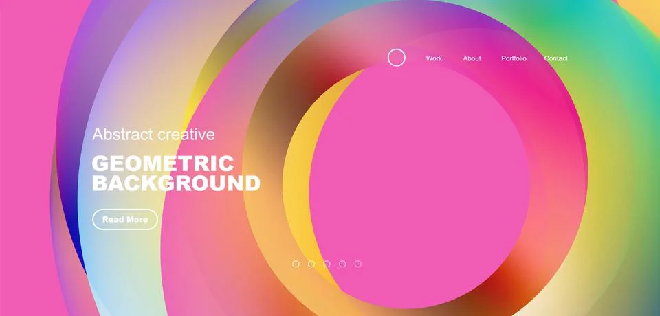 Circles minimal abstract background. Techno or business concept, pattern for 스톡 일러스트
