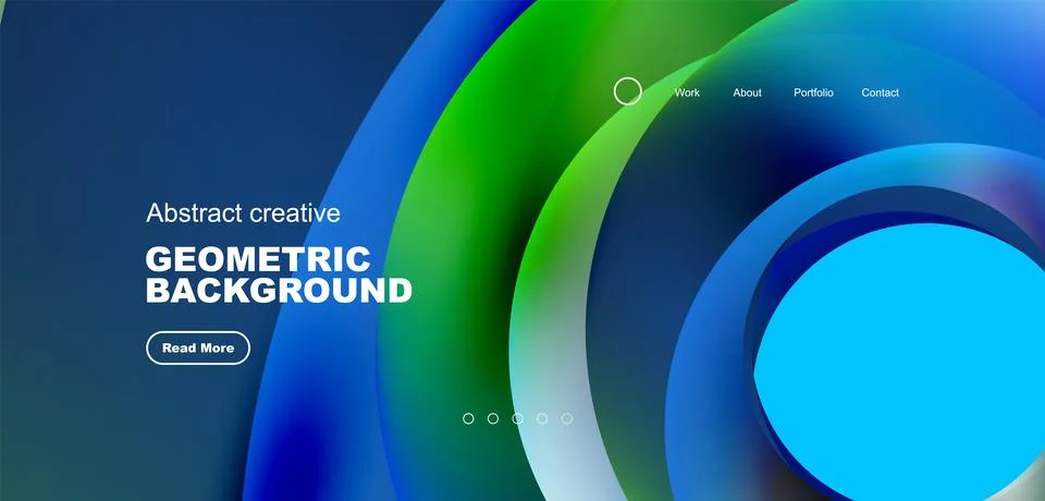 Circles minimal abstract background. Techno or business concept, pattern for Stock Illustration