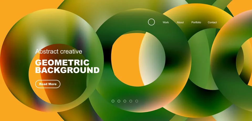 Circles minimal abstract background. Techno or business concept, pattern for 스톡 일러스트