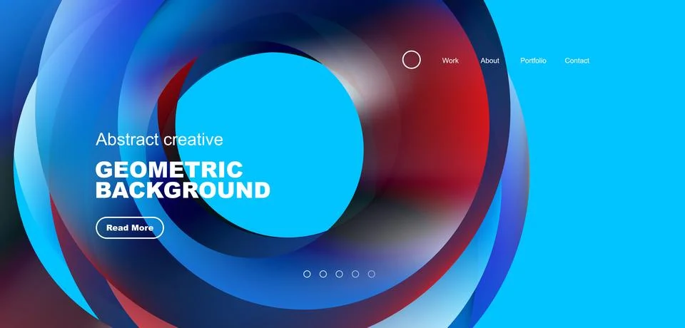 Circles minimal abstract background. Techno or business concept, pattern for Stock Illustration