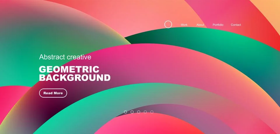 Circles minimal abstract background. Techno or business concept, pattern for Stock Illustration
