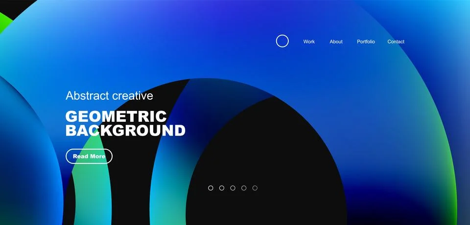 Circles minimal abstract background. Techno or business concept, pattern for Stock Illustration