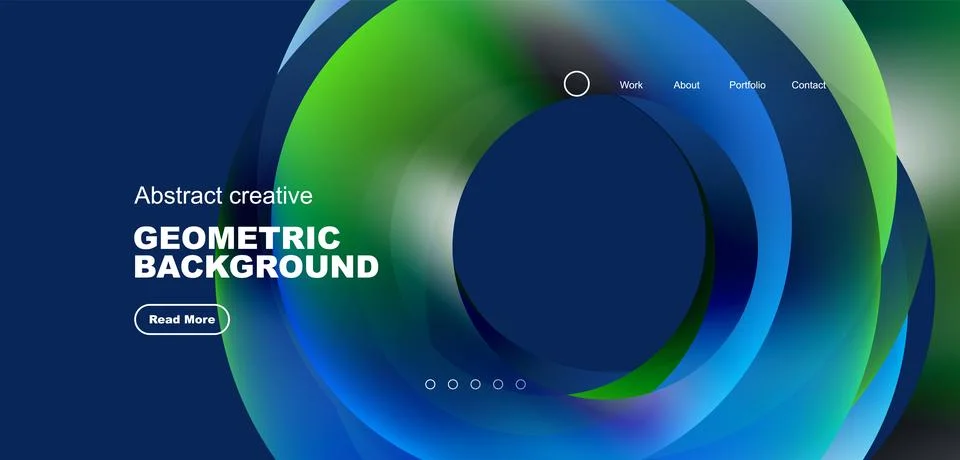 Circles minimal abstract background. Techno or business concept, pattern for Stock Illustration