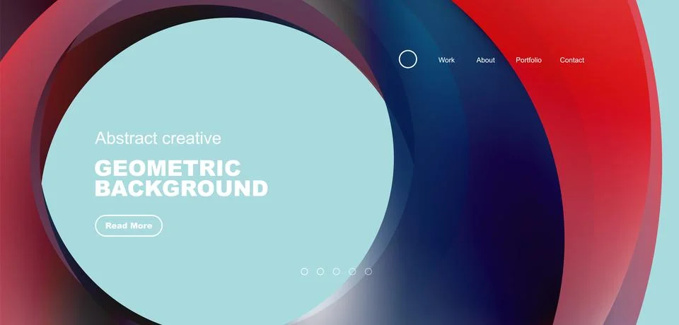 Circles minimal abstract background. Techno or business concept, pattern for Stock Illustration