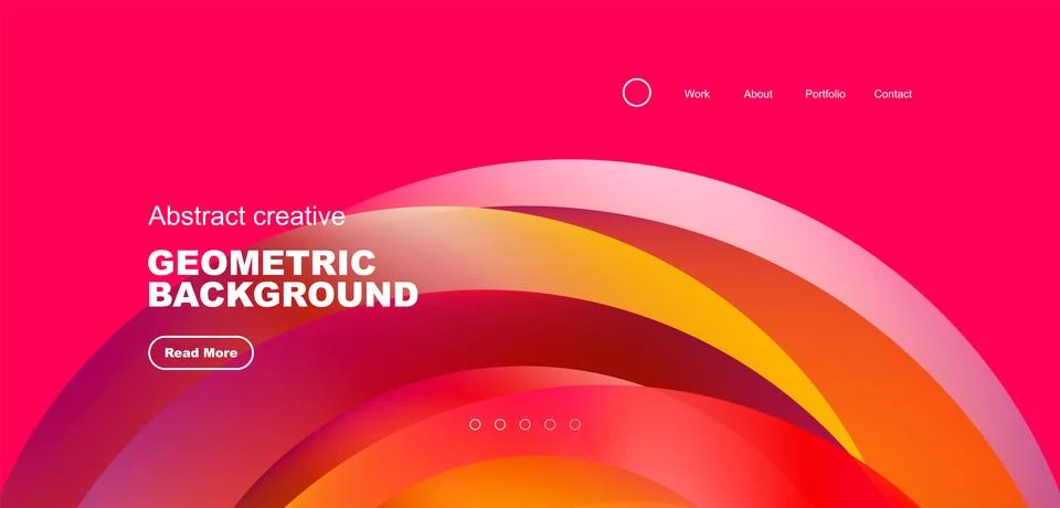 Circles minimal abstract background. Techno or business concept, pattern for Stock Illustration