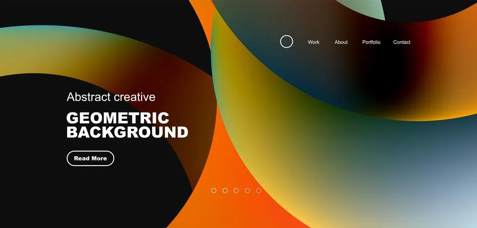 Circles minimal abstract background. Techno or business concept, pattern for Stock Illustration