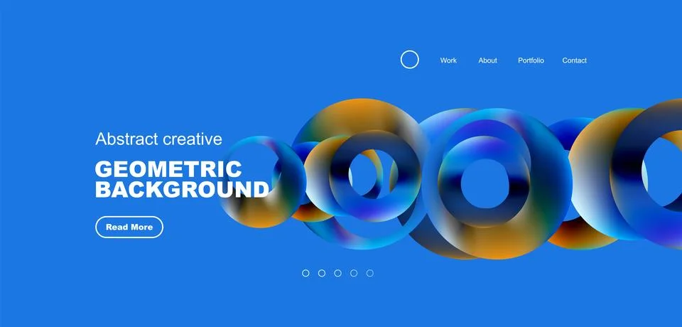Circles minimal abstract background. Techno or business concept, pattern for イラスト素材
