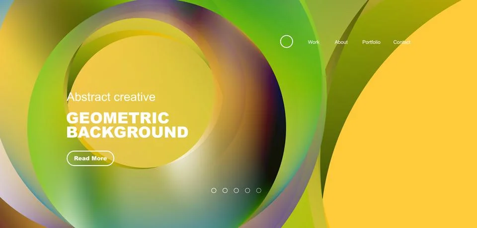 Circles minimal abstract background. Techno or business concept, pattern for Illustrazione stock