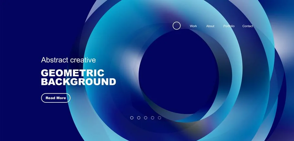 Circles minimal abstract background. Techno or business concept, pattern for 스톡 일러스트