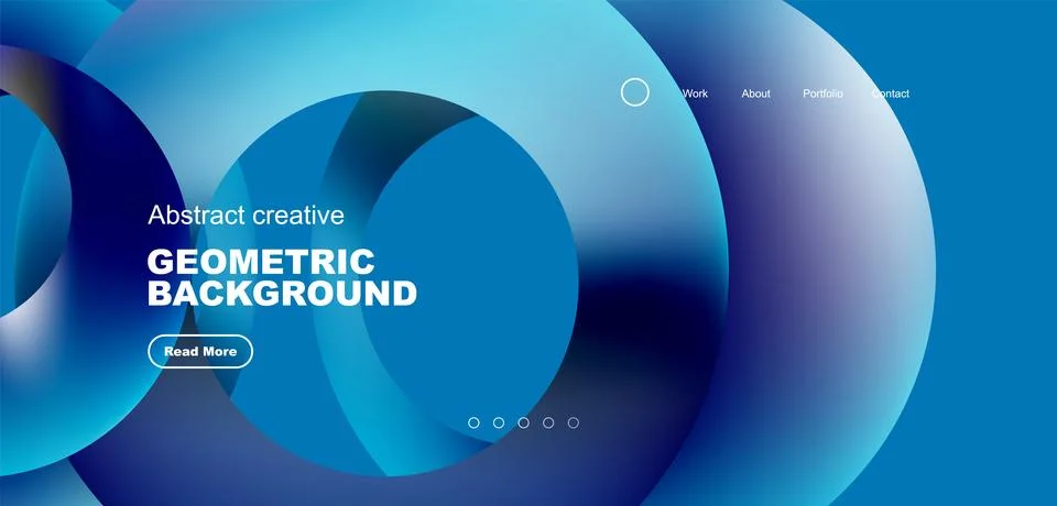 Circles minimal abstract background. Techno or business concept, pattern for Stock Illustration