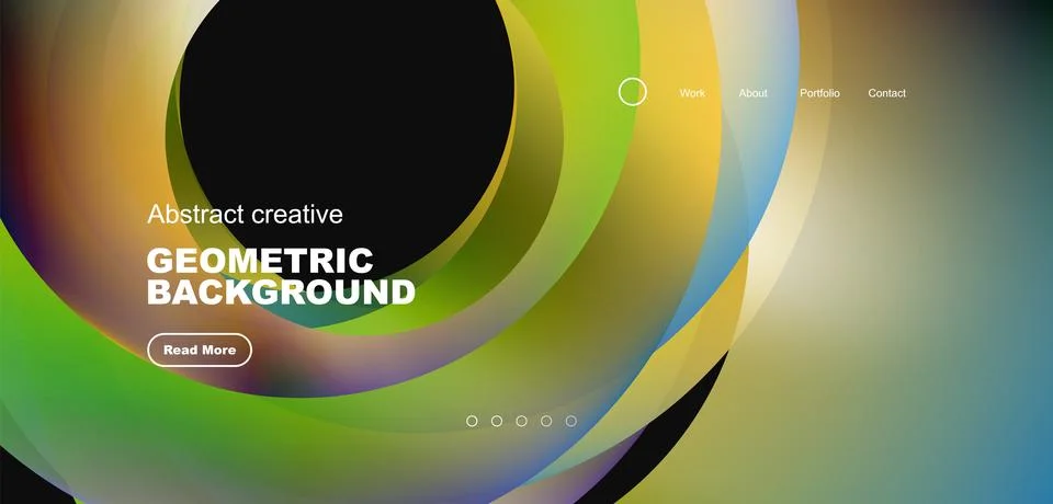 Circles minimal abstract background. Techno or business concept, pattern for 스톡 일러스트