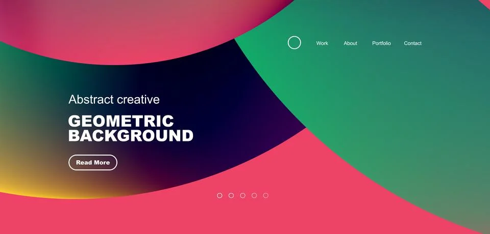 Circles minimal abstract background. Techno or business concept, pattern for Stock Illustration