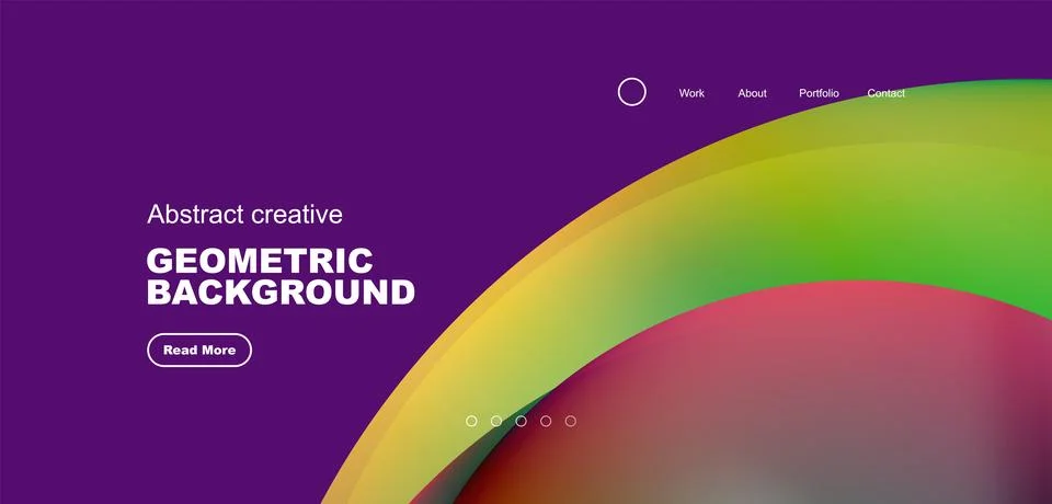 Circles minimal abstract background. Techno or business concept, pattern for Stock Illustration