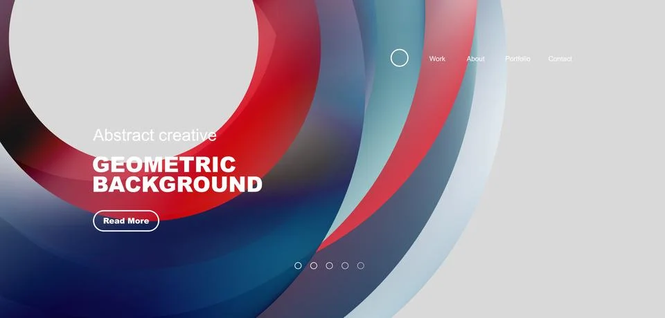 Circles minimal abstract background. Techno or business concept, pattern for Stock Illustration