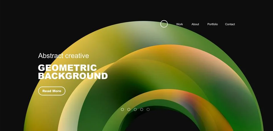 Circles minimal abstract background. Techno or business concept, pattern for Stock Illustration