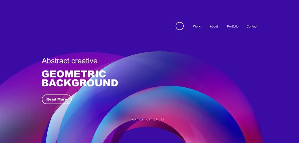Circles minimal abstract background. Techno or business concept, pattern for Stock Illustration
